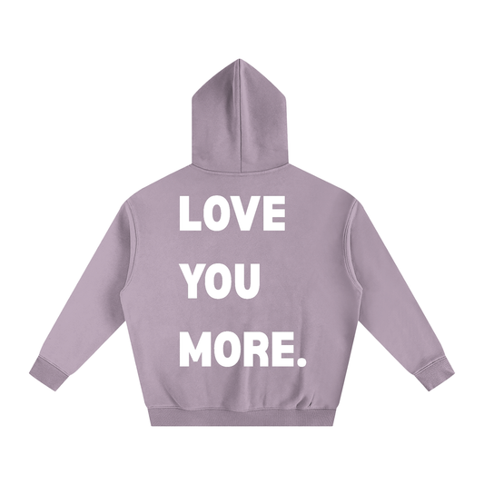 LOVE YOU MORE Purple Hoodie